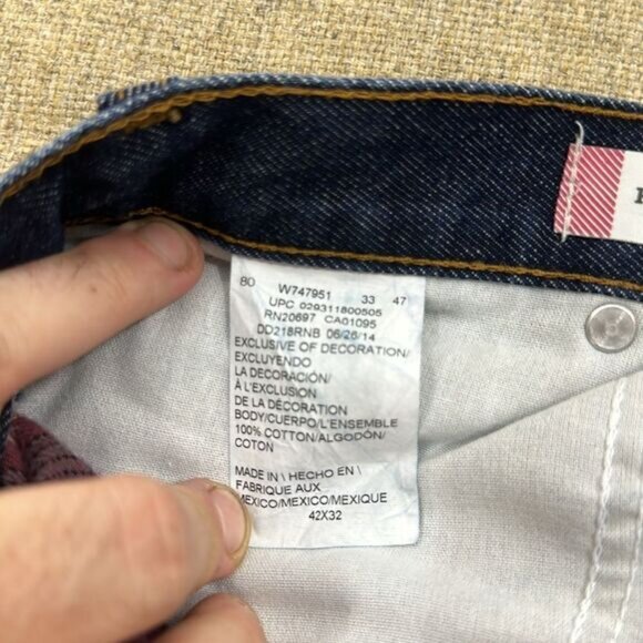 Like new Dickies Flannel Lined Jeans Mens 42x32 Relaxed Fit Blue Medium Wash - Picture 5 of 5